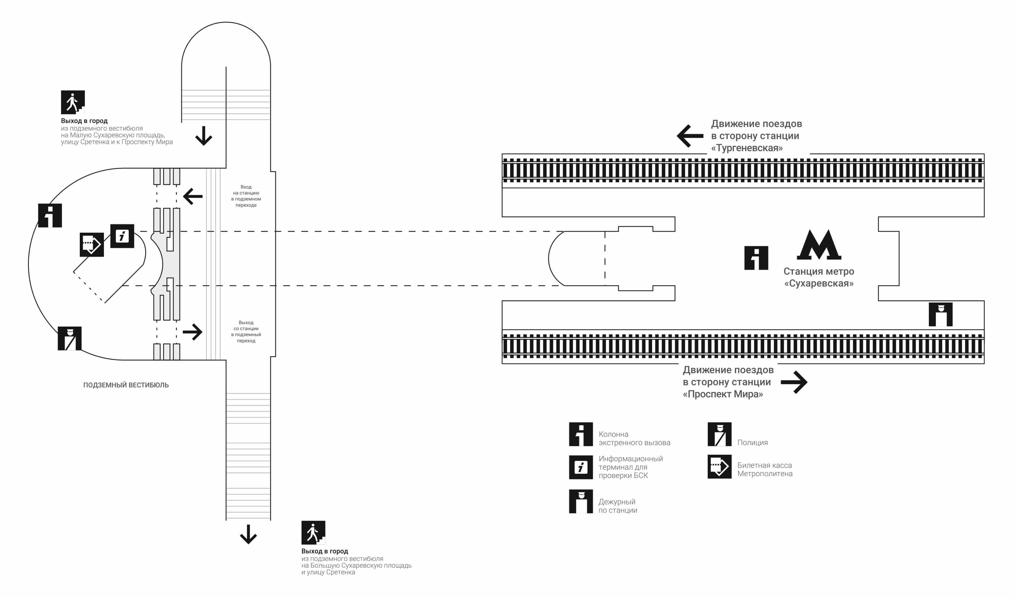 Схема метро проспект. Схема станции Сухаревская. Схема станции Сухаревская выход 1. Схема станции метро Сухаревская с выходом. Метро Сухаревская схема выходов.
